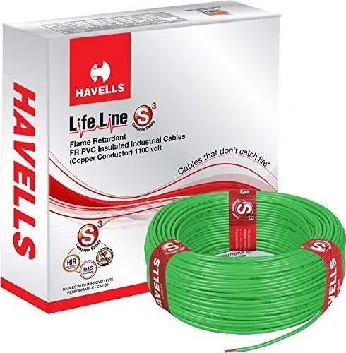 Havells Life Line S³ cable, green